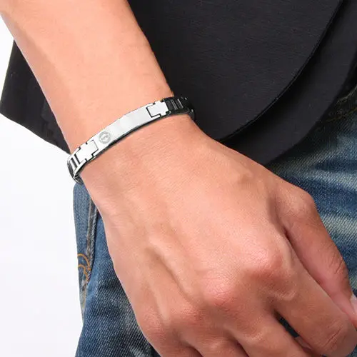 P044 charms choker beads magnetic balance health luxury fashion energy tourmaline germanium bracelet