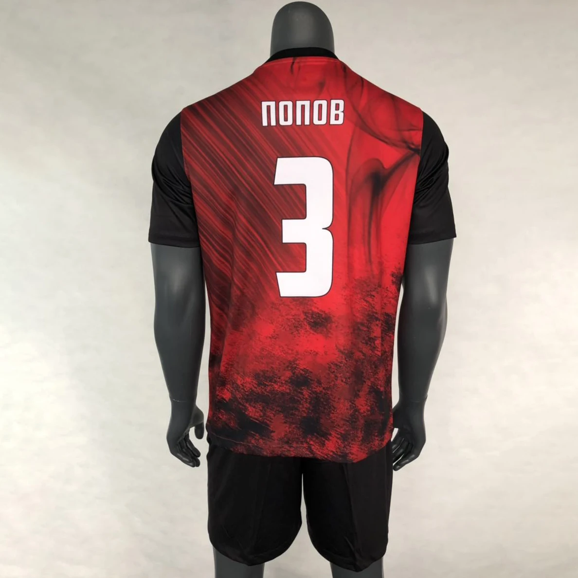 Latest premium blank football shirt blue yellow training set wholesale men custom soccer jersey