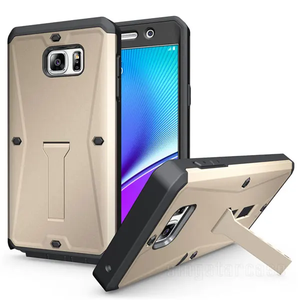 3 в 1 майка Прочный Защитник чехол для Samsung Galaxy Note 5, для Samsung Note Kickstand Case с защитой экрана