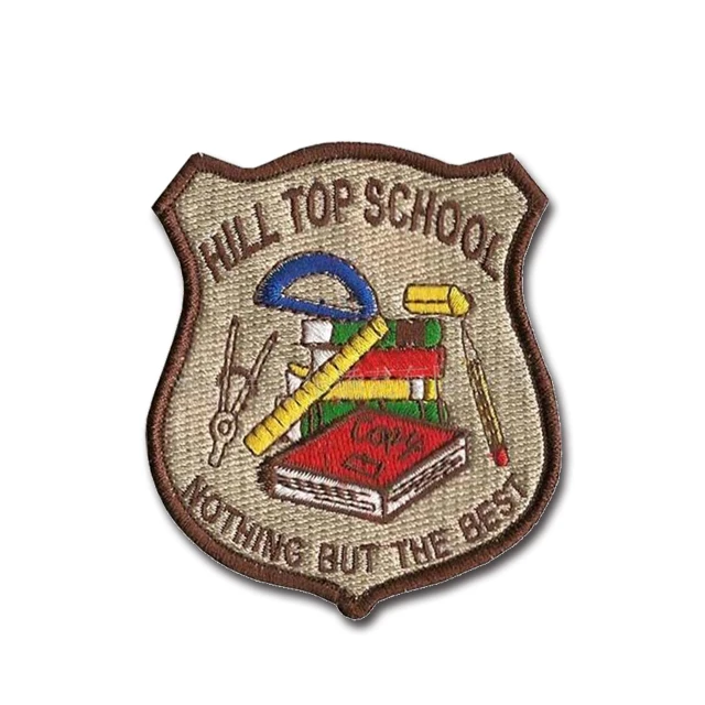 
Оптовая продажа, школьная одежда с Логотипом Фабрики, нашивки с вышивкой на заказ 