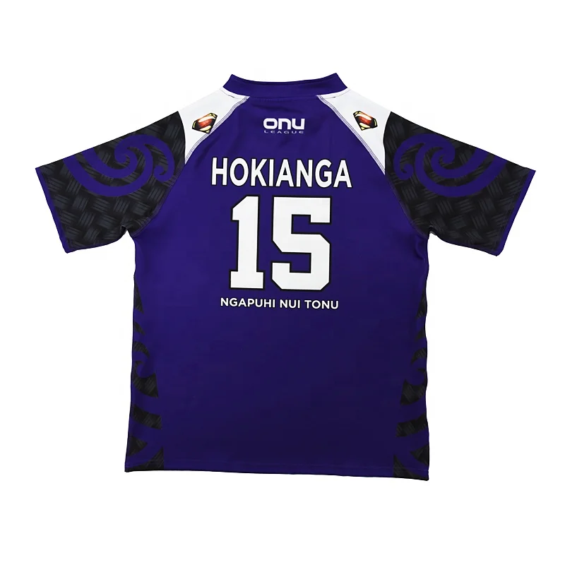 Pure wholesale OEM rugby jersey sublimated design your own logo