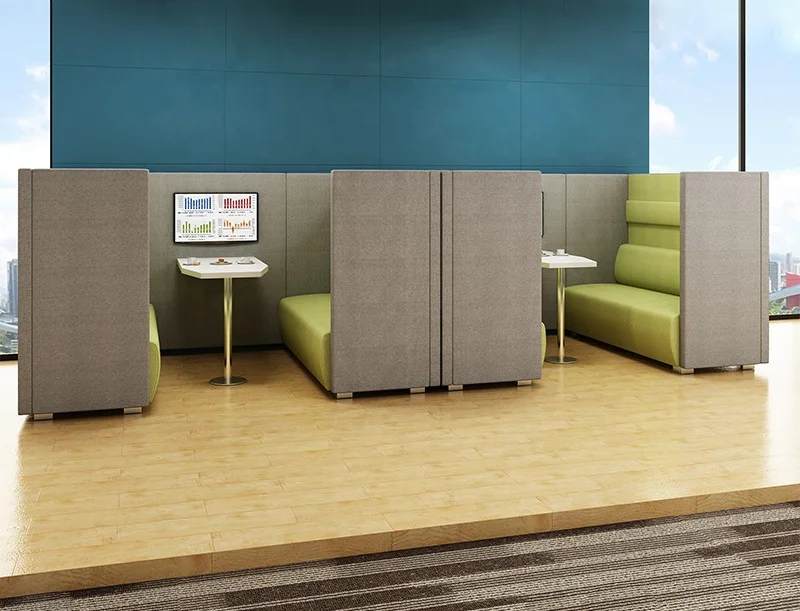 
Aoruize office meeting pod soundproof booth sofa with table 