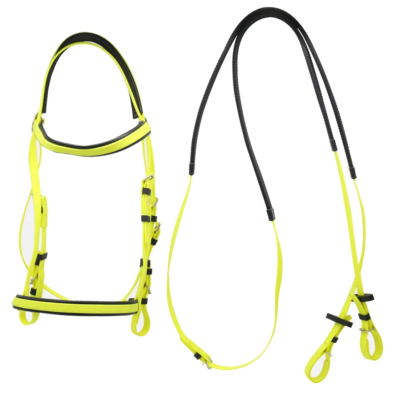 Durable English Western Riding Tack Bridle with Single Noseband Styled after Western Saddle Made of Reliable Nylon Material