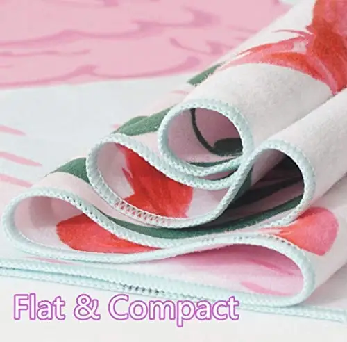 Hot Sale Two Side Printed Microfiber Flamingos Sand Free Beach Blanket Quick Dry Super Absorbent Lightweight Thin Beach Towel