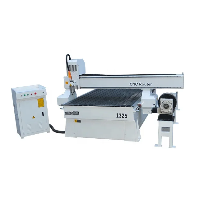 JONHV 1.3*2.5m Sculpture Wood Carving CNC Machine with Hang Side Rotary