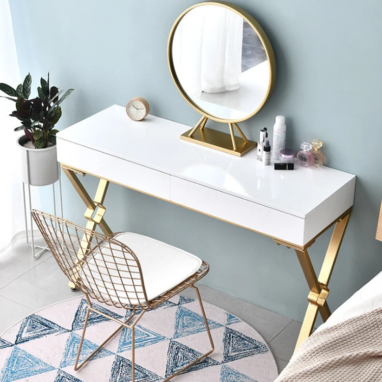 Color optional solid wood bedroom dressing table white dresser