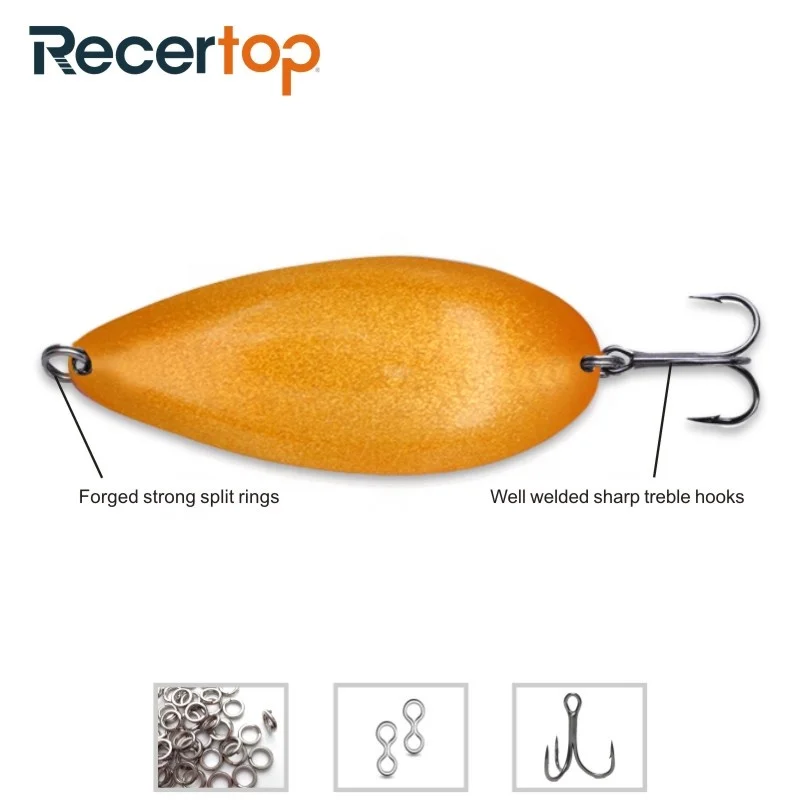 Treble Hook Ultra Light Salmon Fish Lure Fishing Spoon