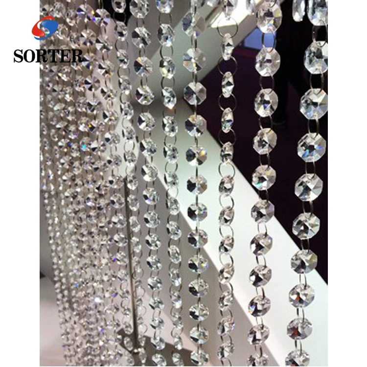 Хит продаж, занавески с хрустальными бусинами для украшения гостиницы, офиса или дома, занавески с подвесными дверными бусинами на Рождество