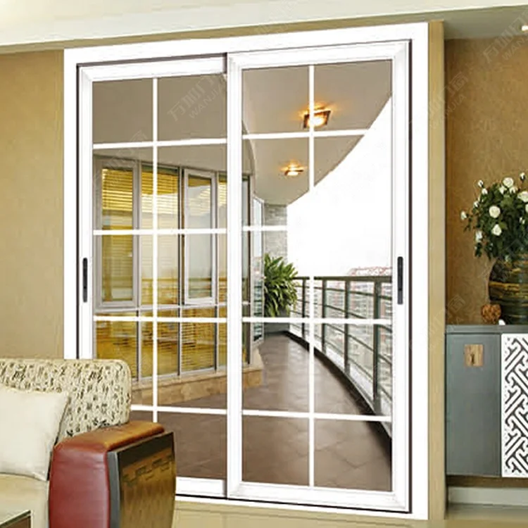 Factory price upvc sliding glass door for living room