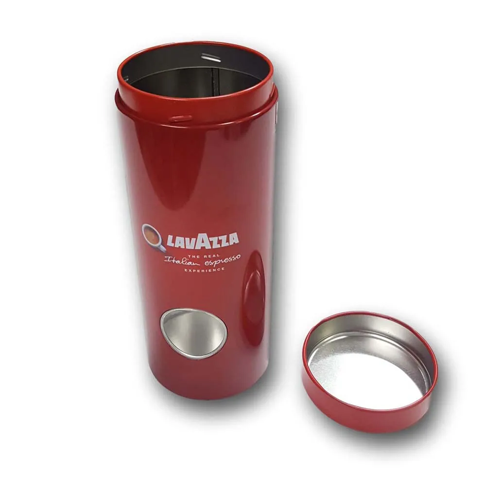 Private Label Plug Lid Tinplate Round Candy Tin Jar