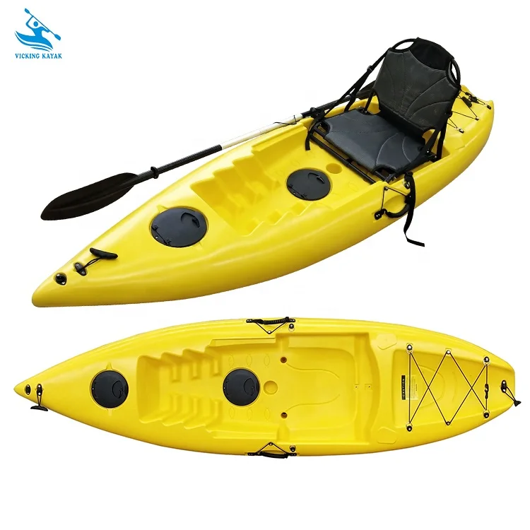 Wholesale Made In China Cheap One Person Sit on Top Ocean Canoe Fishing Kayak