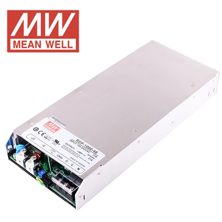 SMPS Mean Well RSP-1000-48 1000W 48V 21A single output enclosed type AC-DC with active PFC function PV power supply