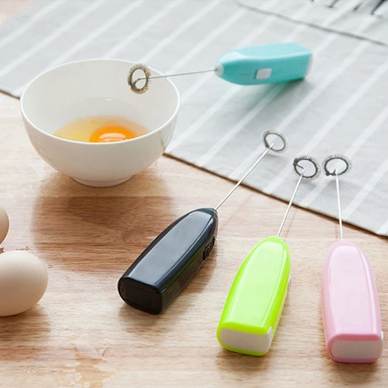 Kitchen Electric Eggbeater Cosmetics Blender Automatic Mini Coffee  Bubbler electric plastic egg tools Customized logo