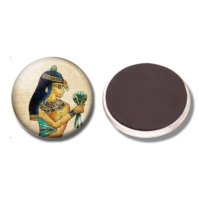 Egyptian 30 MM Fridge Magnet Ancient Egypt Egyptian Culture Glass Cabochon Magnetic Refrigerator Stickers
