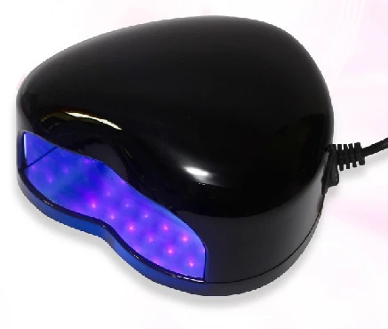 NAIL TALK  Portable Light Weight Comfortable Red Heart Star Shape 3W 28Pc Beads Uv Pro Cure Led Nail Lamp
