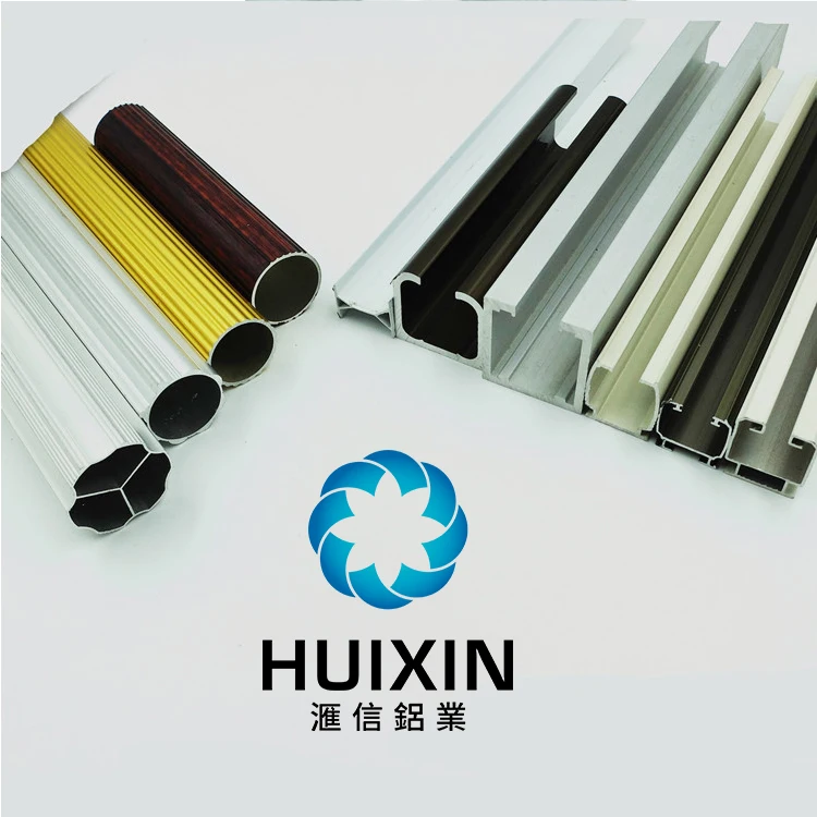 Foshan Factory Anodized Bronze Extruded Aluminum Profile Aluminium Curtain Pipe
