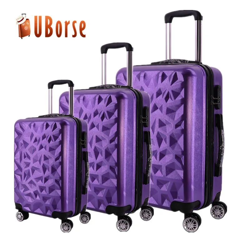 2019 NEW 4 wheel suitcase 3pcs trolley cabin size luggage suitcase