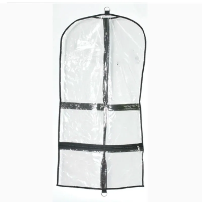 Clear Dance Costume Garment Bag Zippered transparent pvc dress Bags with logo