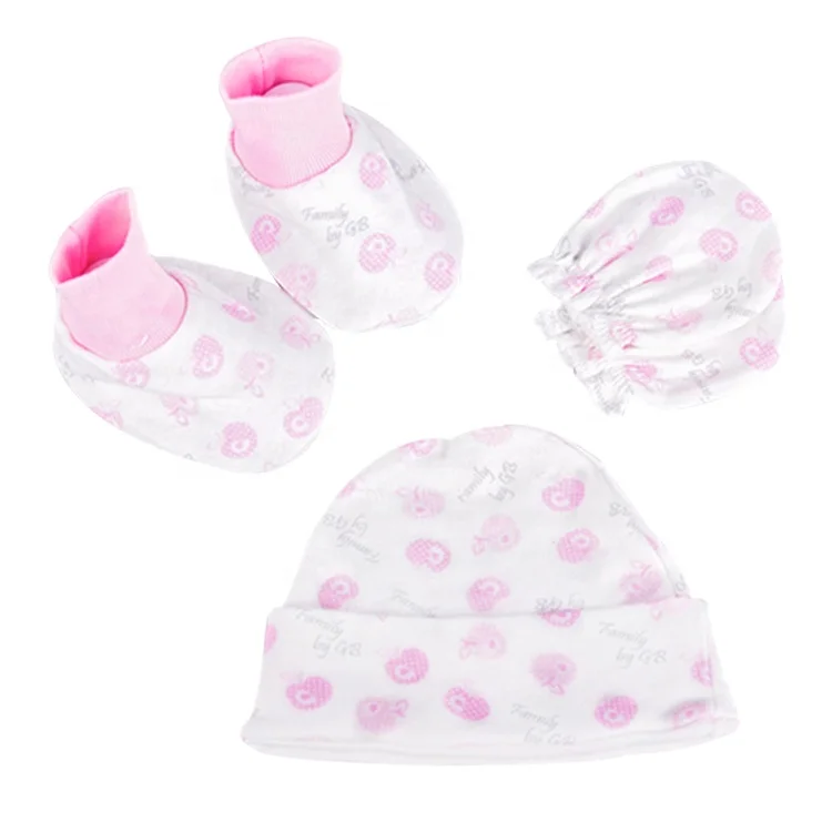 Комплект одежды из 3 предметов удобные милые туфли-лодочки для девочки с симпатичным мультипликационным принтом; Одежда новорожденных; Детский головной убор; вязаные свитера малышей;