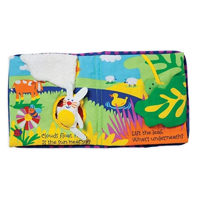 Soft Activity Book 3D book children early educational busy book with Tethered Toy for baby kids children toddler