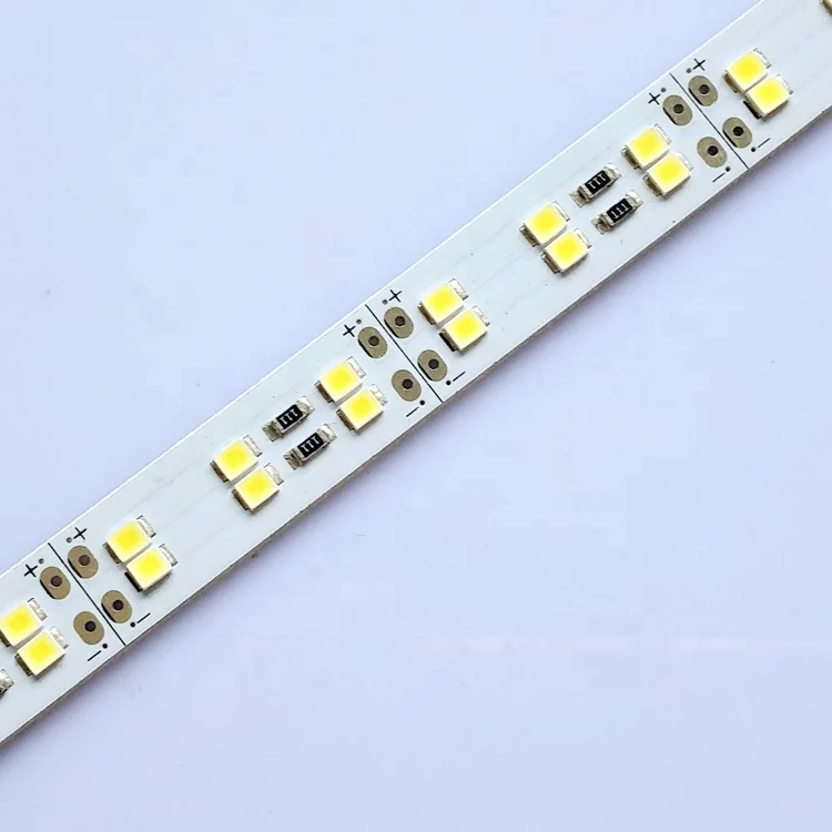 High Lumen DC12V 168 Leds/pcs counter double row smd 2835 led strip