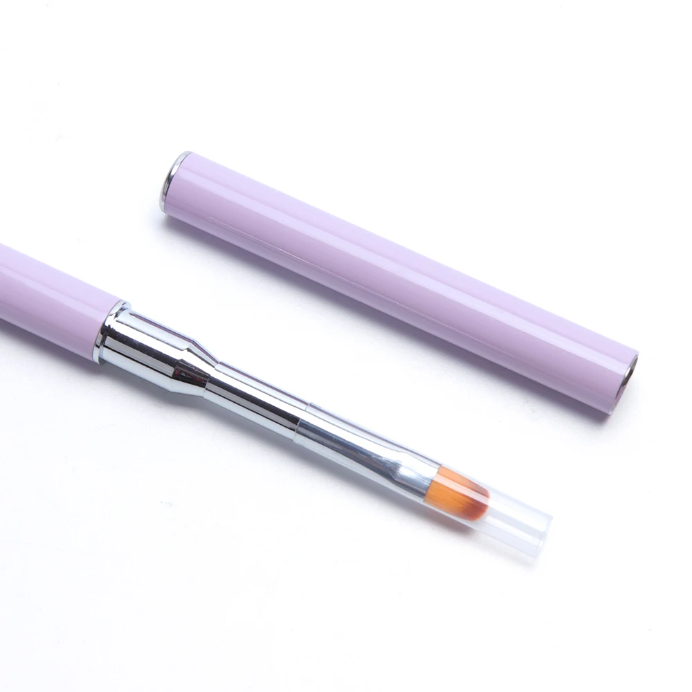 
Double Head metal handle Finger Extension tool for spatula nail art brush 