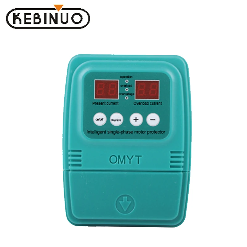 220 В Защита от перенапряжения перегрузки по току Регулируемый цифровой дисплей однофазный защита двигателя