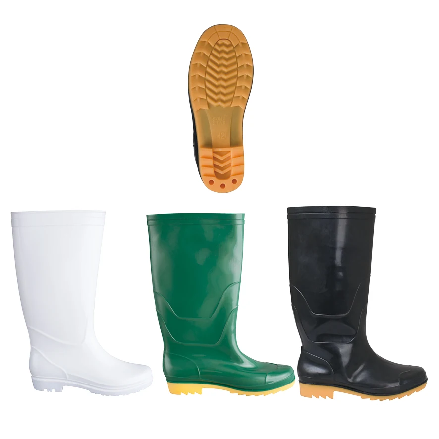 Safety Gumboots, Rubber rainboots, Cheap PVC Wellington Rain Boots with factory price and fast delivery