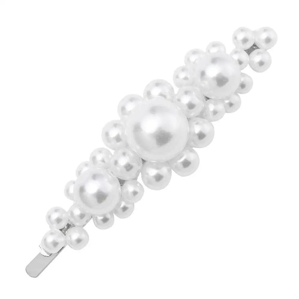 Hijab Hair Flower  Fancy  Brighton Vintage Invisible Plain Barrette Pearl Hair  barrettes Bow Clips