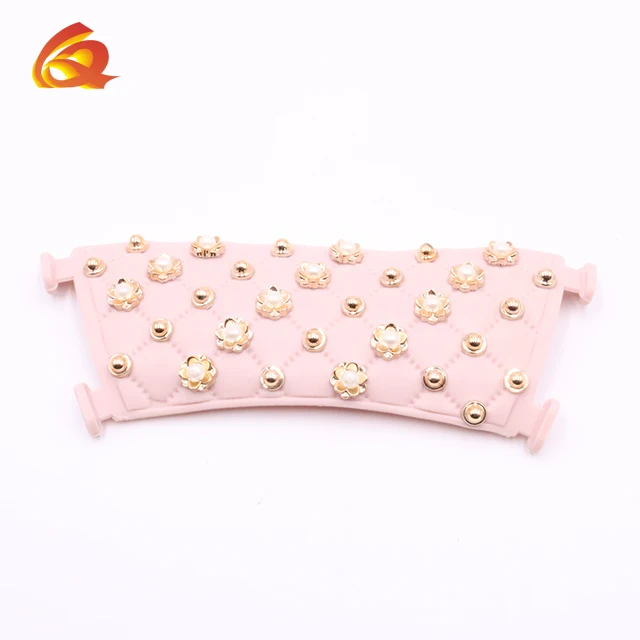 Дамский дизайн, пластиковый ремешок, верхние Цветочные пряжки, декоративный ремешок для тапочек