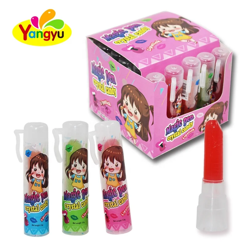 Волшебная ручка, Кристальные конфеты, индивидуальная упаковка, сладкая жесткая помада, леденец