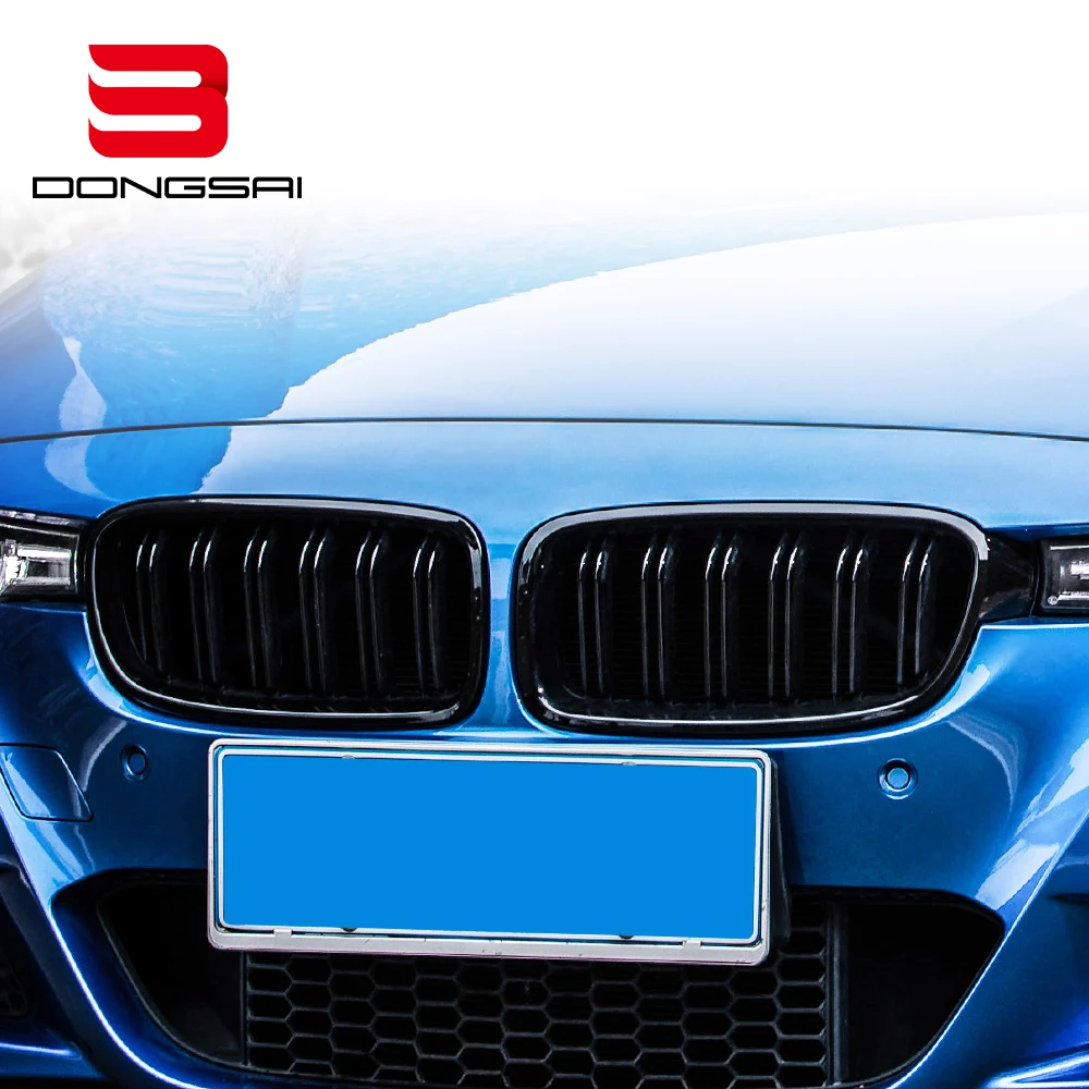 ABS Gloss Black Dual Slat Front Bumper Kidney Mesh Grille Grill for BMW 3 Series F30 320i 335i 340i 2012 2019 (62099803646)