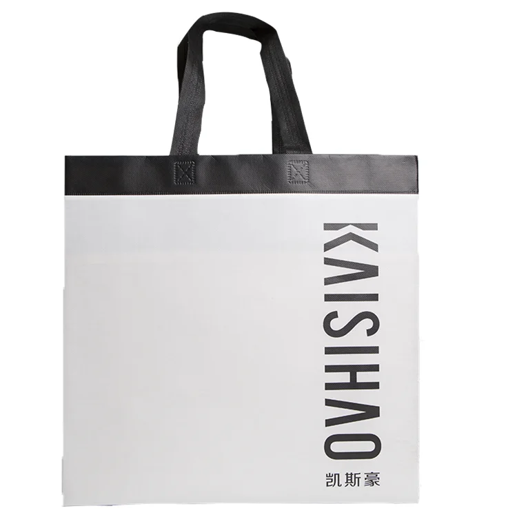 Customize Logo Stock Reusable Grocery Shopping Bag Goodie Treat Eco-friendly Non-Woven Tote Bags