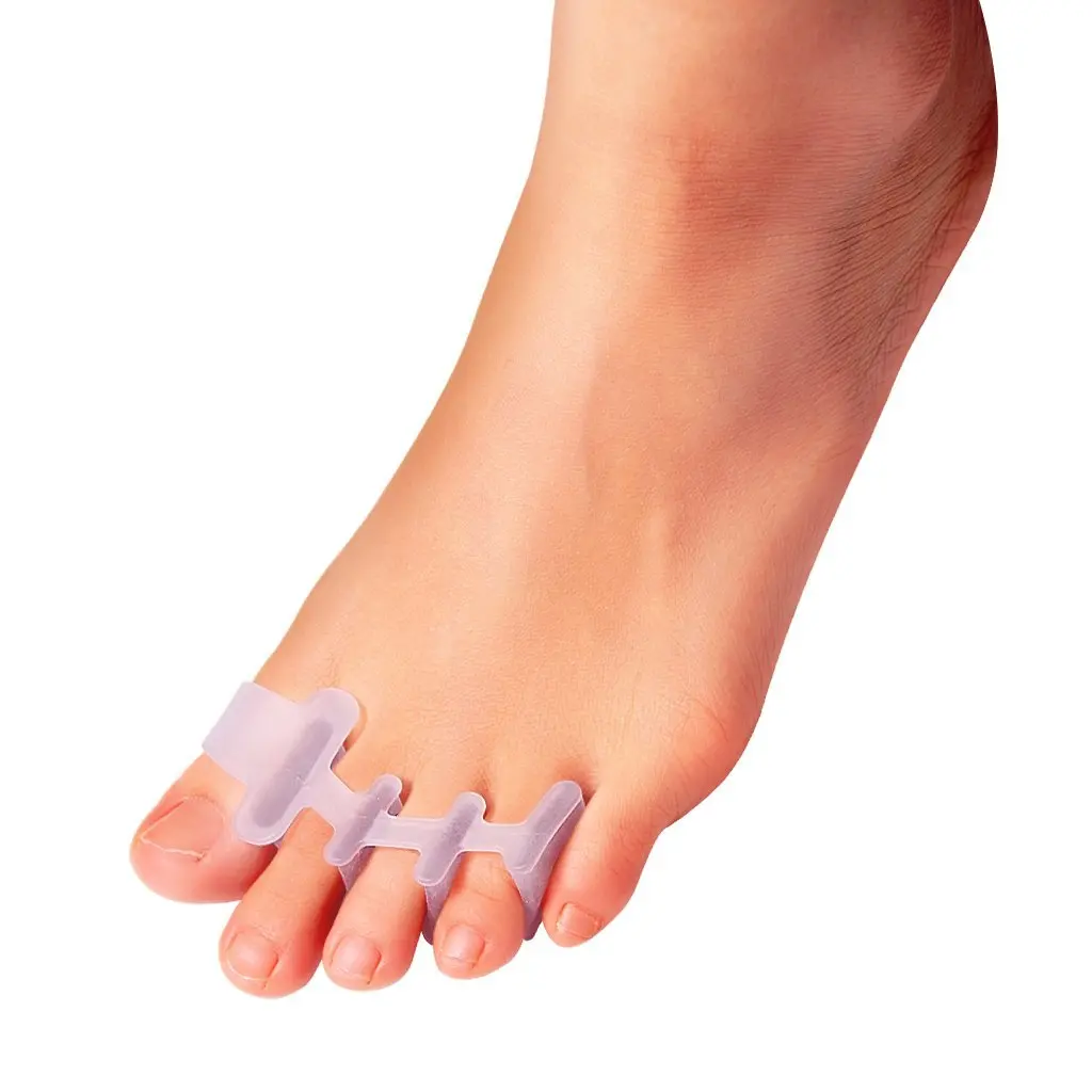 ZRWA05 Hot selling 2023 amazon silicone gel toe stretcher separator five toes separators for hallux valgus foot care