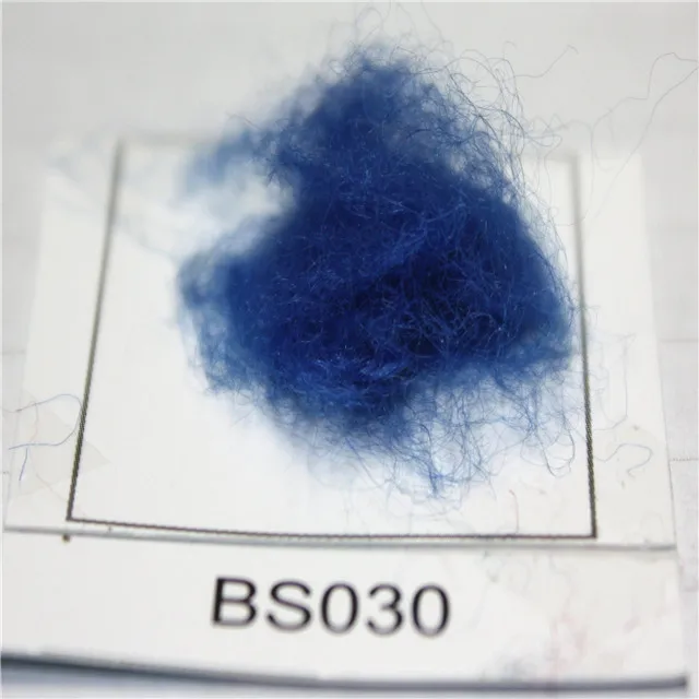 
GRS certified Recycled Polyester staple fiber black fiber 1.5D38MM 