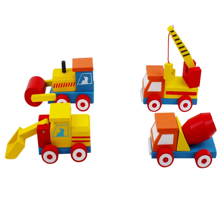 mini shop truck wooden baby car tractors toys