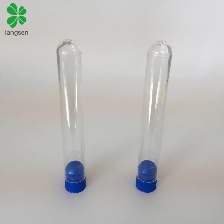 Plastic PS transparent celar 15ml test tubes with plug lids for education pharmaceutical laboratory use, diameter 15mm x 100mm