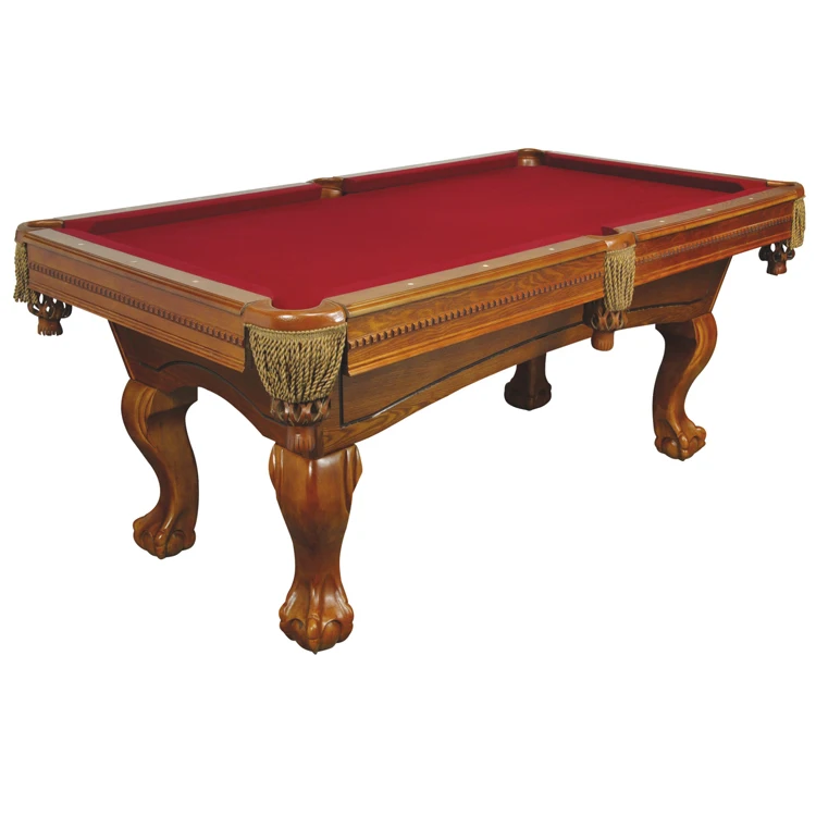 8ft 9ft solid oak Wood Pool Table Recreational Billiard Games table