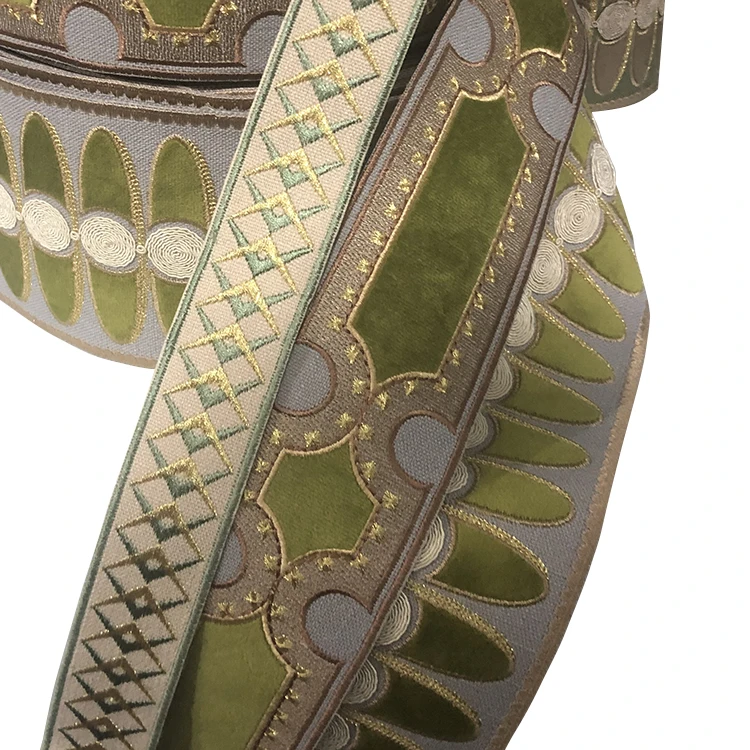 JBL High Quality Embroidery Polyester Textiles Luxury Border Lace Trim In China
