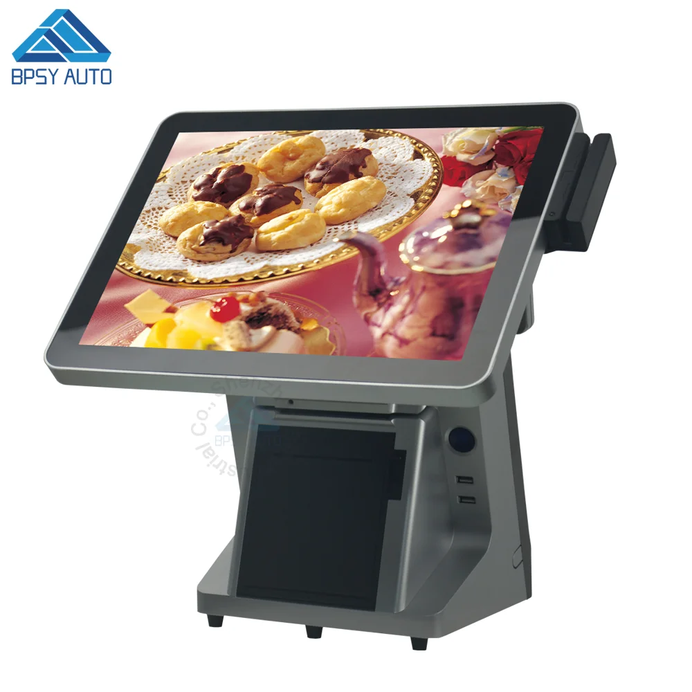 New Style 15 Inch Table Touchscreen Windows POS System Core I5 CPU Electronic Cash Register for Supermarket