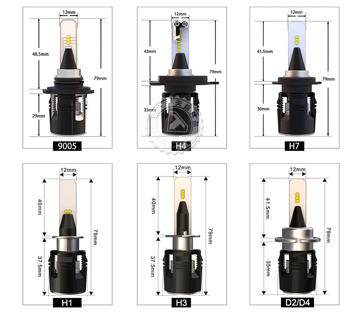 New arrival auto led headlight system B6 9004 9007 HB1 HB5 6000k CSP Y11 dual beams head  lamp for cars
