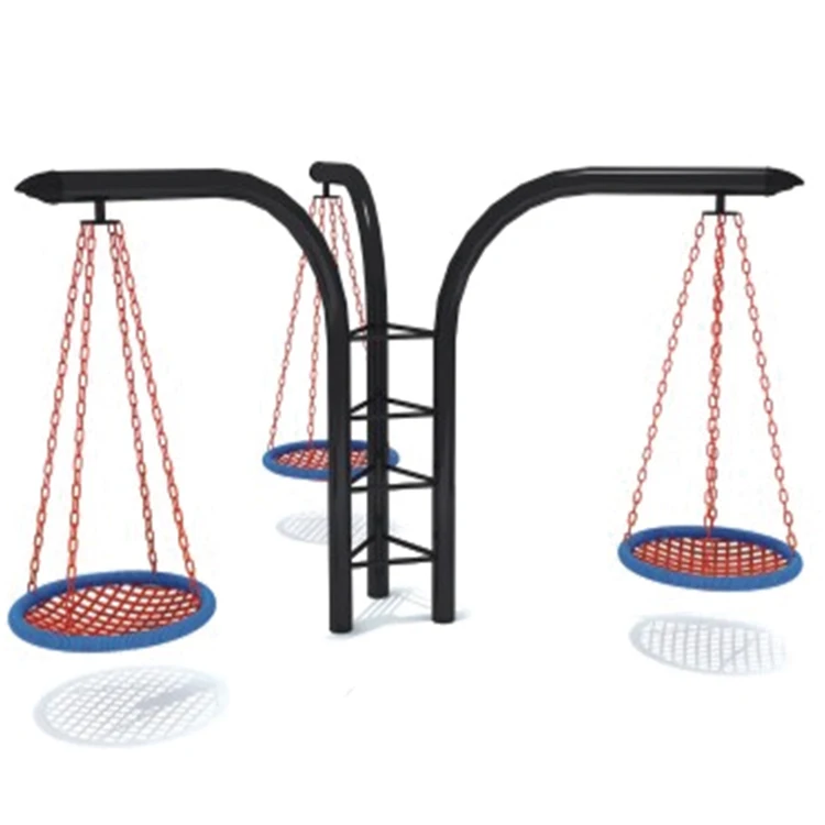 Outdoor Playground Kids Slide and Metal Swing Set