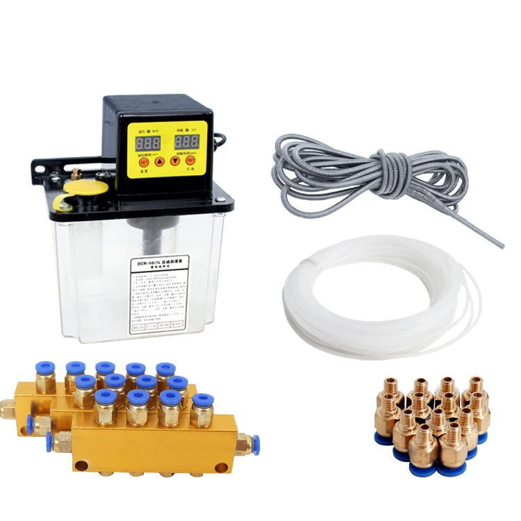 CNC engraving router machine electric oil lubrication pump