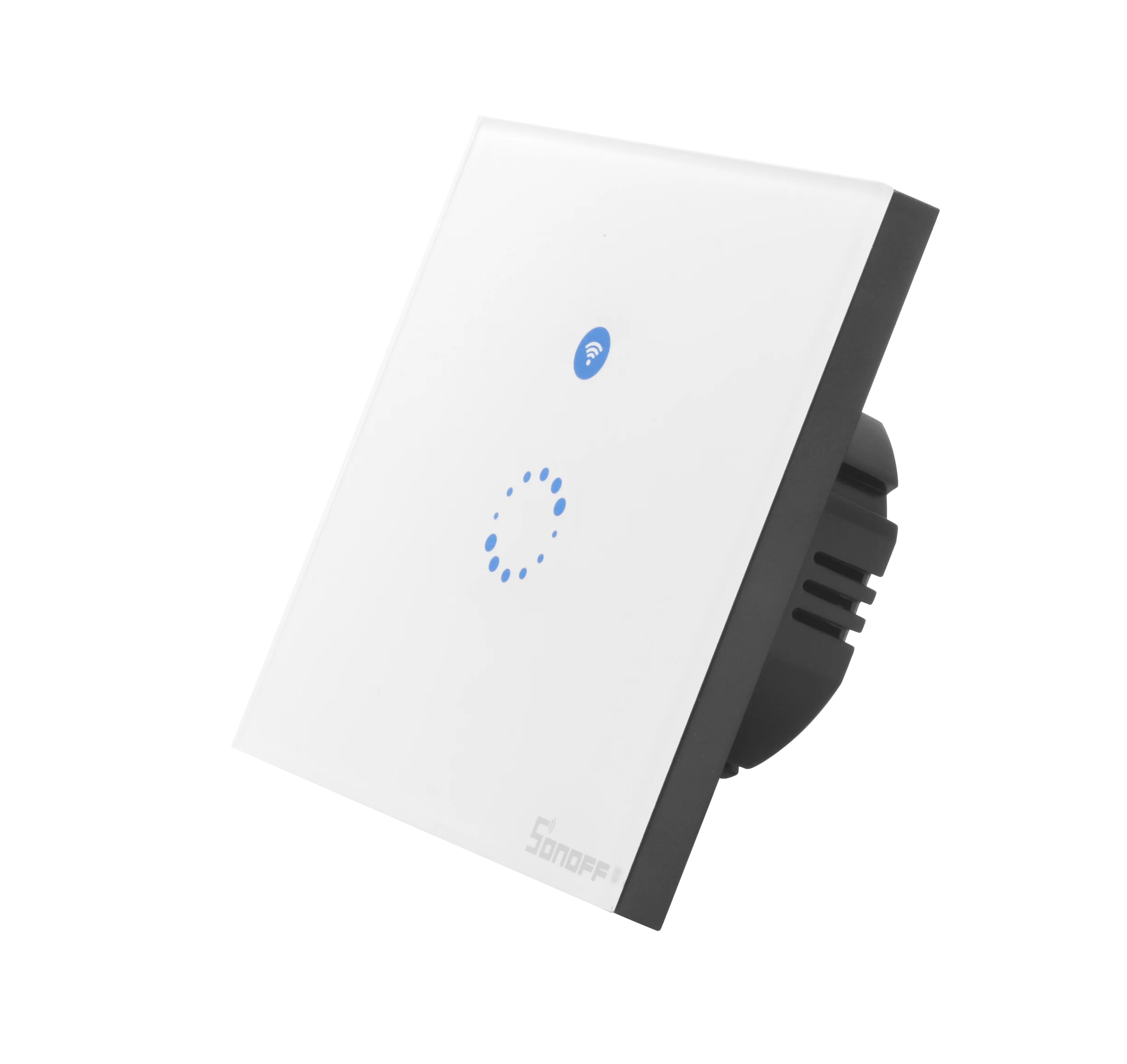 Умный настенный выключатель SONOFF Touch, ЕС, Wi-Fi, 1 клавиша, дистанционное управление через приложение, стеклянная панель, сенсорная светодиодная подсветка, работает с Alexa