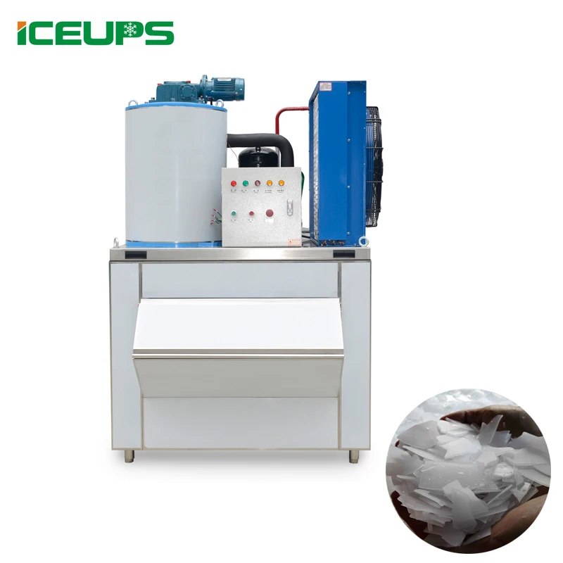 Commercial flake ice making machine KNS-1T ice maker for sale