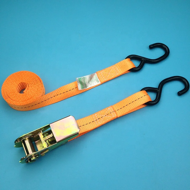 Ремень для крепления груза с храповым механизмом с двойным S-образным крючком