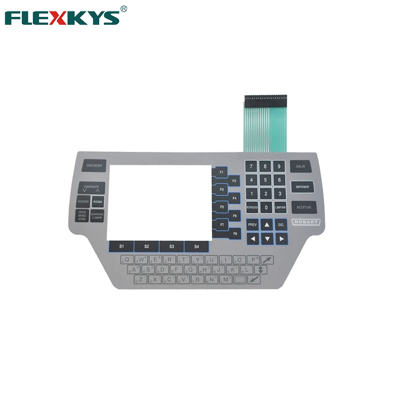 OEM, PC ПЭТ Материал Гибкая Передняя мембранная панель Переключатель