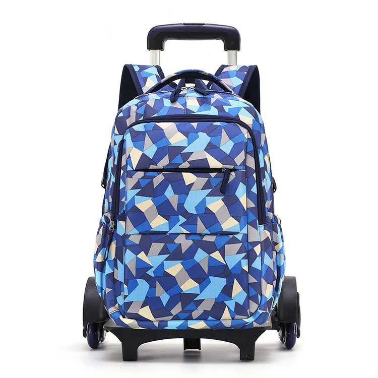 Lymech 2019 Wholesale Student The Trolly Trolley Back To School Backpack Bag With On 6 wheels For Kids Girls Boys Children