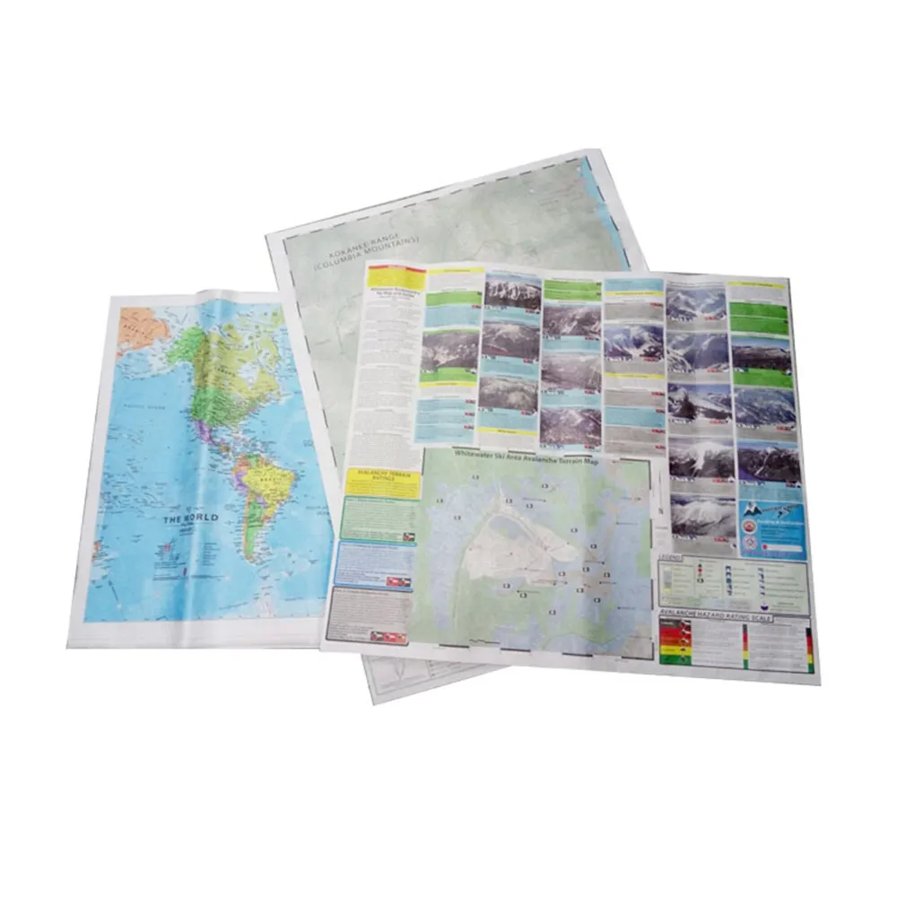 Good Quality Tear-resistant Custom Logo Printed Tyvek Maps Of Europe