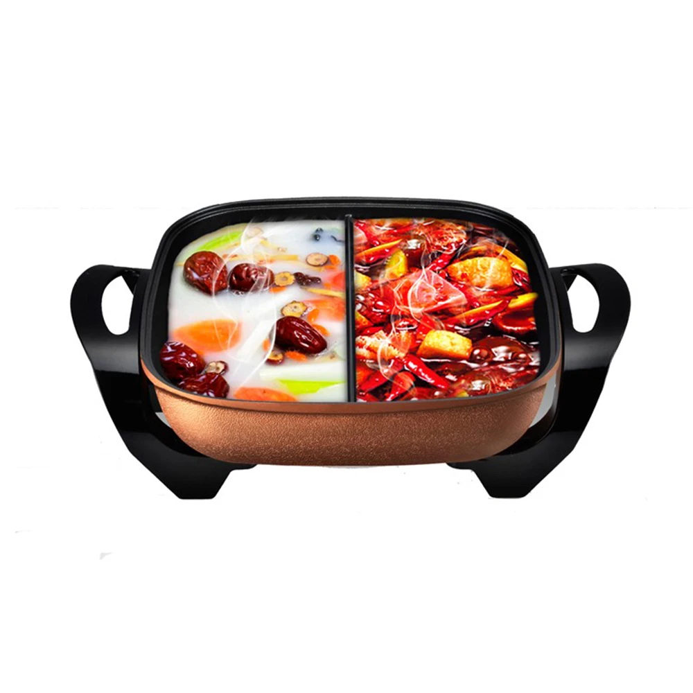Multifunction  Electric Double Frying Pan with Non-sticking Coating